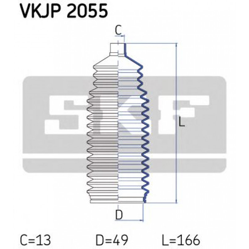 VKJP 2055 SKF - Пильовик привідного валу